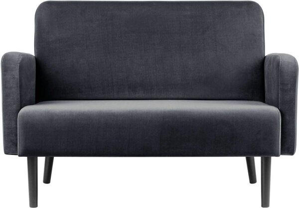 meet powered by PAPERFLOW 2-Sitzer Sofa LISBOA anthrazit schwarz Stoff 124,0 x 81,5 x 83,0 cm, 1 St.