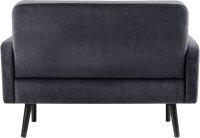 meet powered by PAPERFLOW 2-Sitzer Sofa LISBOA anthrazit schwarz Stoff 124,0 x 81,5 x 83,0 cm, 1 St.