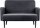 meet powered by PAPERFLOW 2-Sitzer Sofa LISBOA anthrazit schwarz Stoff 124,0 x 81,5 x 83,0 cm, 1 St.