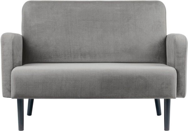 meet powered by PAPERFLOW 2-Sitzer Sofa LISBOA grau schwarz Stoff 124,0 x 81,5 x 83,0 cm, 1 St.