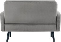 meet powered by PAPERFLOW 2-Sitzer Sofa LISBOA grau schwarz Stoff 124,0 x 81,5 x 83,0 cm, 1 St.