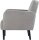 meet powered by PAPERFLOW 2-Sitzer Sofa LISBOA grau schwarz Stoff 124,0 x 81,5 x 83,0 cm, 1 St.