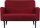 meet powered by PAPERFLOW 2-Sitzer Sofa LISBOA rot schwarz Stoff 124,0 x 81,5 x 83,0 cm, 1 St.