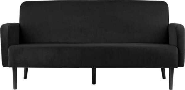 meet powered by PAPERFLOW 3-Sitzer Sofa LISBOA schwarz Stoff 176,0 x 81,5 x 83,0 cm, 1 St.
