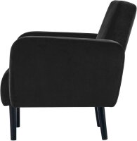 meet powered by PAPERFLOW 3-Sitzer Sofa LISBOA schwarz Stoff 176,0 x 81,5 x 83,0 cm, 1 St.