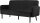 meet powered by PAPERFLOW 3-Sitzer Sofa LISBOA schwarz Stoff 176,0 x 81,5 x 83,0 cm, 1 St.