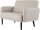 meet powered by PAPERFLOW 2-Sitzer Sofa LISBOA weiß schwarz Kunstleder 124,0 x 81,5 x 83,0 cm, 1 St.
