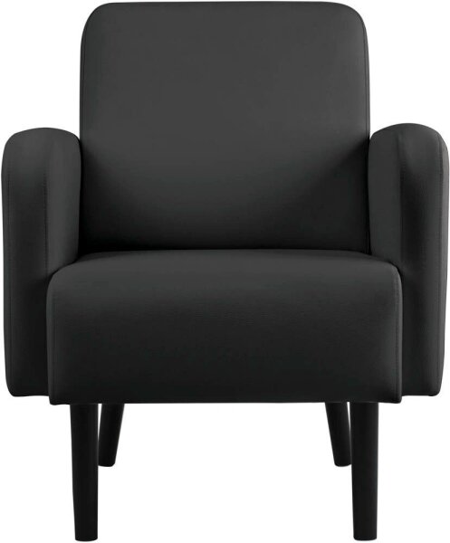 meet powered by PAPERFLOW Sessel LISBOA schwarz Kunstleder 71,0 x 81,5 x 83,0 cm, 1 St.