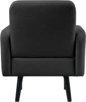 meet powered by PAPERFLOW Sessel LISBOA schwarz Kunstleder 71,0 x 81,5 x 83,0 cm, 1 St.