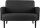 meet powered by PAPERFLOW 2-Sitzer Sofa LISBOA schwarz Kunstleder 124,0 x 81,5 x 83,0 cm, 1 St.