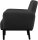 meet powered by PAPERFLOW 2-Sitzer Sofa LISBOA schwarz Kunstleder 124,0 x 81,5 x 83,0 cm, 1 St.