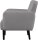 meet powered by PAPERFLOW Sessel LISBOA grau schwarz Kunstleder 71,0 x 81,5 x 83,0 cm, 1 St.