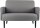 meet powered by PAPERFLOW 2-Sitzer Sofa LISBOA grau schwarz Kunstleder 124,0 x 81,5 x 83,0 cm, 1 St.