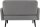 meet powered by PAPERFLOW 2-Sitzer Sofa LISBOA grau schwarz Kunstleder 124,0 x 81,5 x 83,0 cm, 1 St.