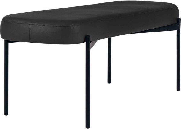 meet powered by PAPERFLOW Sitzbank GAIA L GBOLC.01.01 schwarz Kunstleder 118,0 cm
