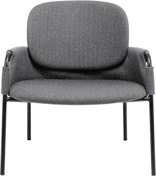 meet powered by PAPERFLOW Sessel CLOTH anthrazit schwarz Stoff 70,0 x 65,0 x 69,0 cm, 1 St.