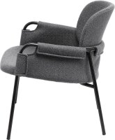 meet powered by PAPERFLOW Sessel CLOTH anthrazit schwarz Stoff 70,0 x 65,0 x 69,0 cm, 1 St.