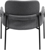 meet powered by PAPERFLOW Sessel CLOTH anthrazit schwarz Stoff 70,0 x 65,0 x 69,0 cm, 1 St.