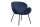 meet powered by PAPERFLOW Sessel SMILE blau schwarz Stoff 72,0 x 68,5 x 75,0 cm, 1 St.