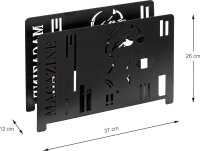 HAKU Möbel Zeitungsständer 25567 schwarz...