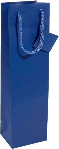SIGEL Geschenktüten für Flaschen blau 10,0 x 35,0 cm, 5 St.