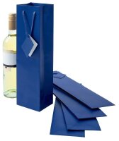 SIGEL Geschenktüten für Flaschen blau 10,0 x...