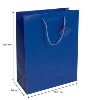 SIGEL Geschenktüten blau 26,0 x 33,0 cm, 5 St.
