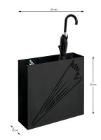 HAKU Möbel Schirmständer 22568 schwarz, Metall