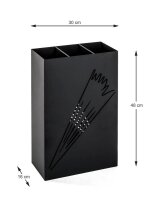 HAKU Möbel Schirmständer 22578 schwarz, Metall