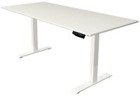 Kerkmann Move 1 elektrisch höhenverstellbarer Schreibtisch weiß rechteckig, T-Fuß-Gestell weiß 180,0 x 80,0 cm