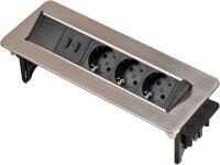 brennenstuhl Indesk Power 3-fach Tischsteckdose 2,0 m...
