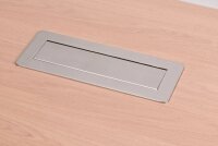 brennenstuhl Indesk Power 3-fach Tischsteckdose 2,0 m silber mit USB-Buchse