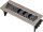 brennenstuhl Indesk Power 3-fach Tischsteckdose 2,0 m silber mit USB-Buchse