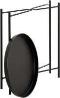 HAKU Möbel Beistelltisch rund Metall schwarz 39,0 x 39,0 x 50,0 cm, 1 St.