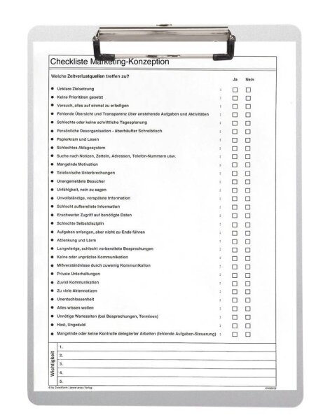 MAUL Klemmbrett 2352808 DIN A4 silber Aluminium, 1 St.