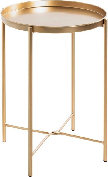 HAKU Möbel Beistelltisch rund Metall gold 39,0 x 39,0 x 50,0 cm, 1 St.