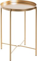 HAKU Möbel Beistelltisch rund Metall gold 39,0 x...
