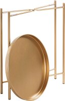 HAKU Möbel Beistelltisch rund Metall gold 39,0 x 39,0 x 50,0 cm, 1 St.