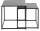 HAKU Möbel Beistelltische-Set rechteckig Sicherheitsglas schwarz, 1 Set