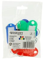 WESTCOTT Schlüsselanhänger farbsortiert, 10 St.
