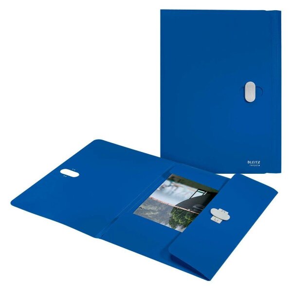 LEITZ Sammelmappe recycle 4622 DIN A4 blau, 1 St.
