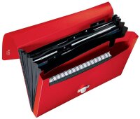 LEITZ Fächermappe recycle 4624 5 Fächer rot, 1 St.