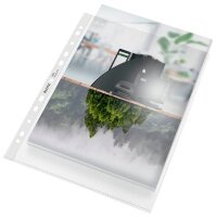 LEITZ Prospekthüllen Recycle 4022 DIN A4 transparent genarbt 0,07 mm, 40 St.