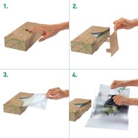 LEITZ Prospekthüllen Recycle 4022 DIN A4 transparent genarbt 0,07 mm, 40 St.