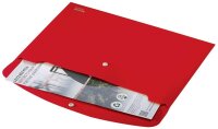 LEITZ Dokumententasche Recycle 4678 DIN A4 rot genarbt, 1...