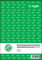 SIGEL Bewirtungskostenbeleg Formularbuch GB515, 1 St.