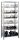 SCHULTE Drahtkorb-Schwerlastregal 13674 silber, verzinkt 100,0 x 50,0 x 230,0 cm
