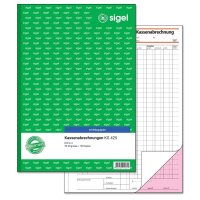 SIGEL Kassenabrechnung Formularbuch KG425, 1 St.