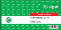 SIGEL Kurzmitteilung Formularbuch SD008, 1 St.