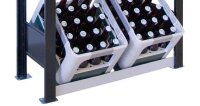 SCHULTE Getränkekistenregal 37001-S schwarz, silber 75,0 x 30,0 x 180,0 cm